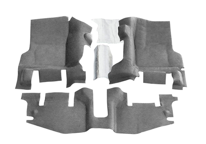 BedRug 97-06 Jeep TJ Front 3pc BedTred Floor Kit w/Center Console - Incl Heat Shields - Striker Modified