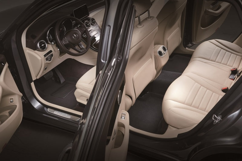3D Maxpider 21-22 Tesla Model Y Elegant 1st 2nd Row - Floor Mat Set (Black) - Striker Modified