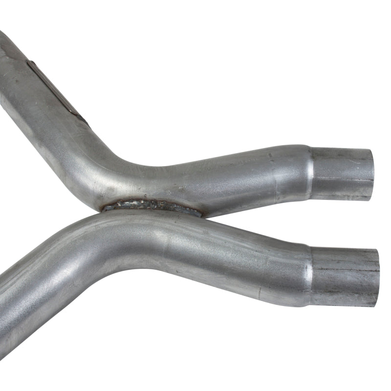 BBK 11-14 Mustang 3.7 V6 Short Mid X Pipe With Catalytic Converters 2-1/2 For BBK Long Tube Headers - Striker Modified