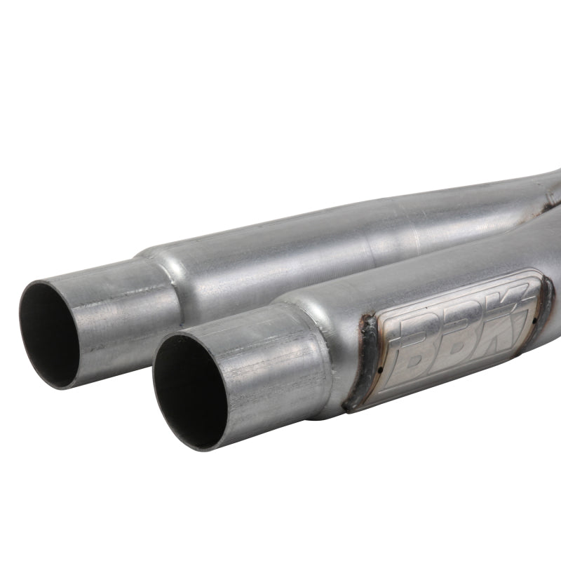 BBK 15-20 Ford Mustang GT 5.0L Resonator Delete X-Pipe (For Use w/Shorties Or Stock Manifolds) - Striker Modified