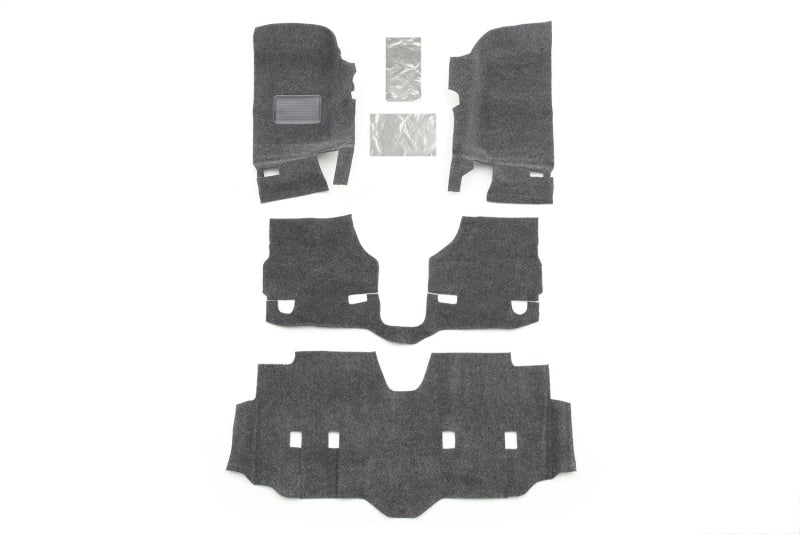 BedRug 07-16 Jeep JK Unlimited 4Dr Front 4pc Floor Kit (Incl Heat Shields) - Striker Modified