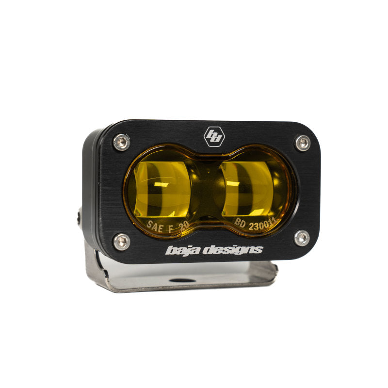 Baja Designs Universal S2 SAE Spot LED (Pair) - Amber - Striker Modified