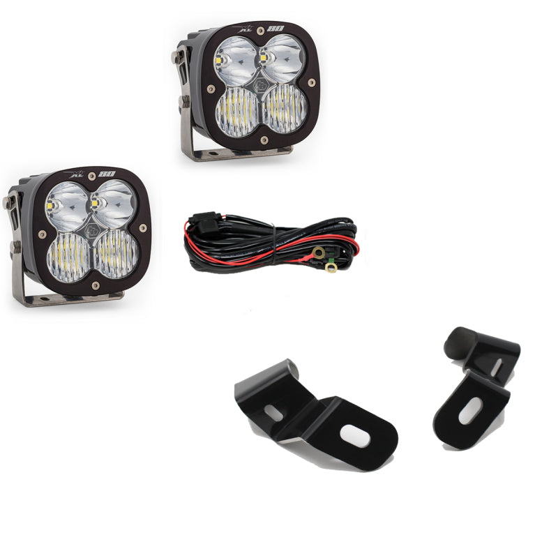 Baja Designs 2019+ Ram 2500/3500 XL 80 Driving Combo A-Pillar Kit - Clear - Striker Modified
