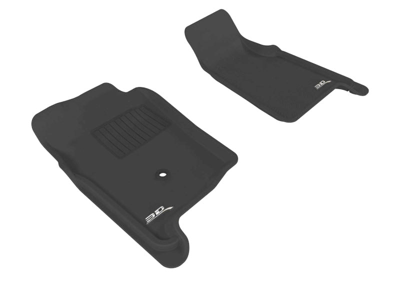 3D MAXpider 1998-2011 Ford Ranger Regular Cab/Supercab Kagu 1st Row Floormat - Black - Striker Modified