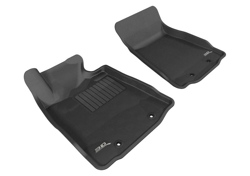 3D MAXpider 2009-2019 Nissan 370Z Kagu 1st Row Floormat - Black - Striker Modified