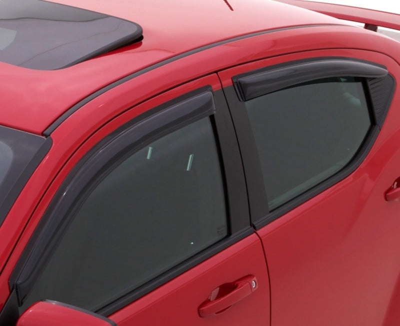 AVS 19-22 Mazda 3 Hatchback Ventvisor Outside Mount Window Deflectors 4pc - Smoke - Striker Modified