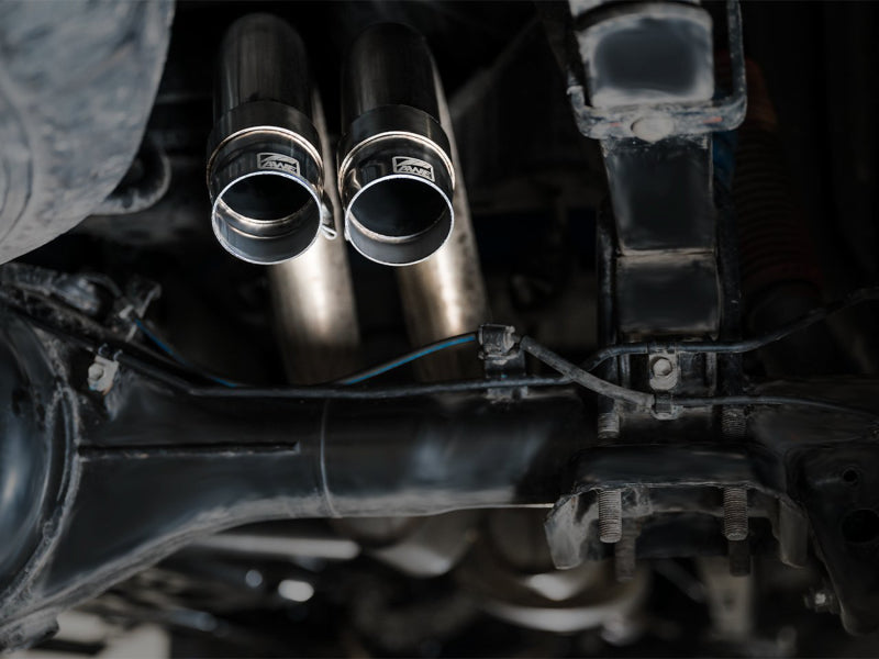 AWE 2016-2022 Toyota Tacoma 0FG Exhaust with BashGuard - No Tips - Striker Modified