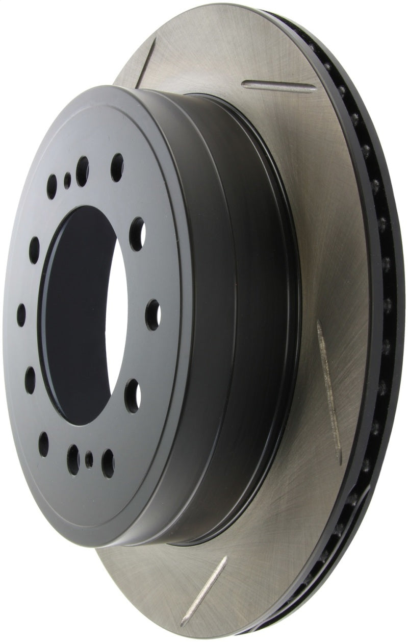 StopTech Power Slot 01-07 Toyota Sequoia/03-09 4 Runner / 03-09 Lexus GX470 Slotted Right Rr Rotor - Striker Modified