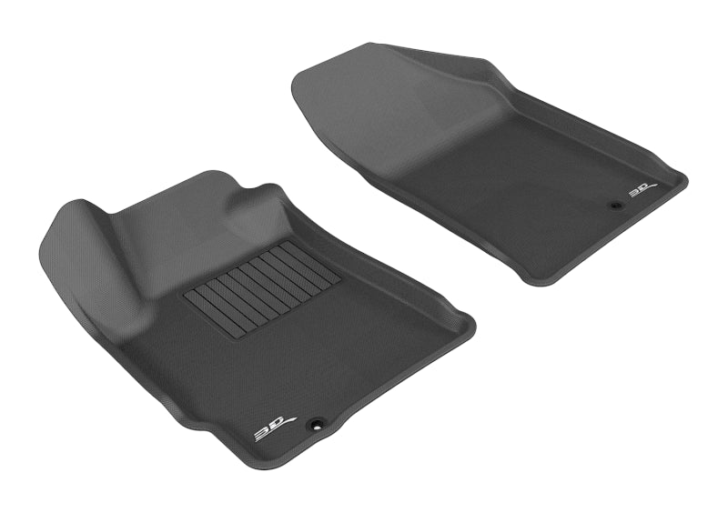 3D MAXpider 2007-2012 Nissan Altima Coupe/Sedan Kagu 1st Row Floormat - Black - Striker Modified