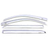 AVS 15-18 Chevy Silverado 2500 Crew Cab Ventvisor Front & Rear Window Deflectors 4pc - Chrome - Striker Modified