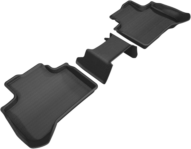 3D MAXpider 2018-2020 BMW X3 (G01)/X4 (G02) Kagu 2nd Row Floormats - Black - Striker Modified