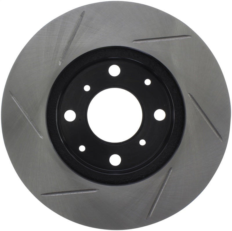 StopTech Power Slot 93-00 Honda Civic DX w/ Rr Drum Brakes Front Left Rotor - Striker Modified