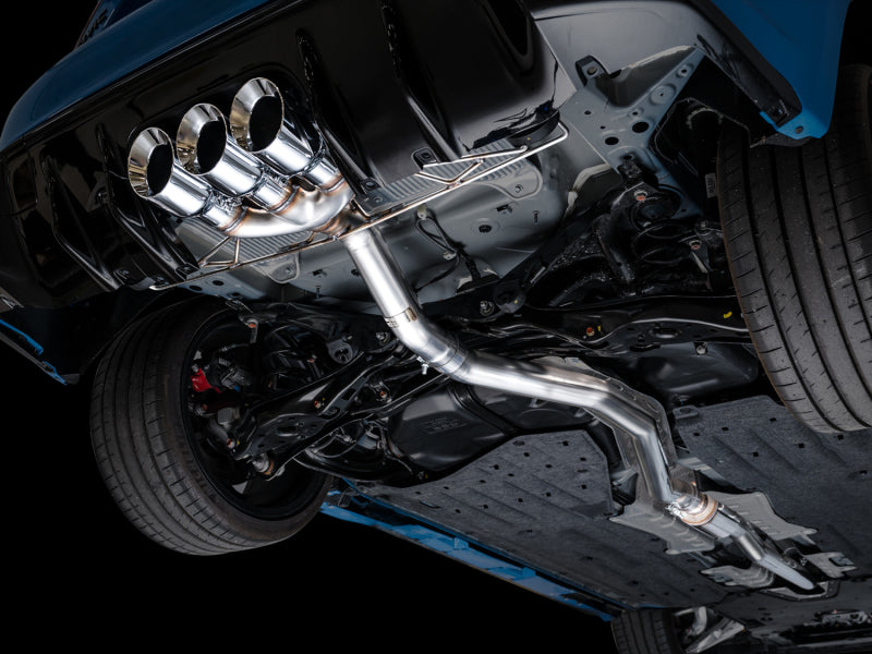 AWE Tuning 2023 Honda Civic Type R FL5 Track Edition Exhaust w/ Triple Chrome Silver Tips - Striker Modified