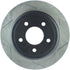 StopTech Power Slot 03-08 Crown Victoria/Grand Marquis Rear Left Slotted Rotor - Striker Modified