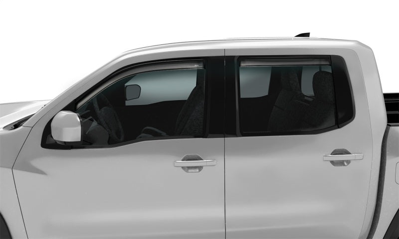 AVS 2022 Nissan Frontier Crew Cab Ventvisor In-Channel Window Deflectors - 4pc - Smoke - Striker Modified