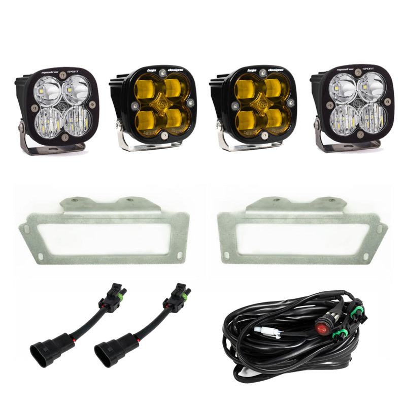 Baja Designs 09-12 Ram 2500/3500 Fog Pocket Kit - Amber - Striker Modified