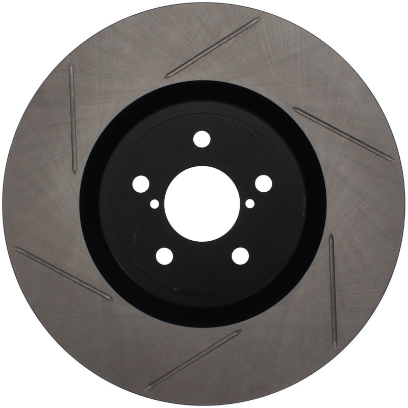 StopTech Power Slot 04 STi Front Right SportStop Slotted Rotor - Striker Modified