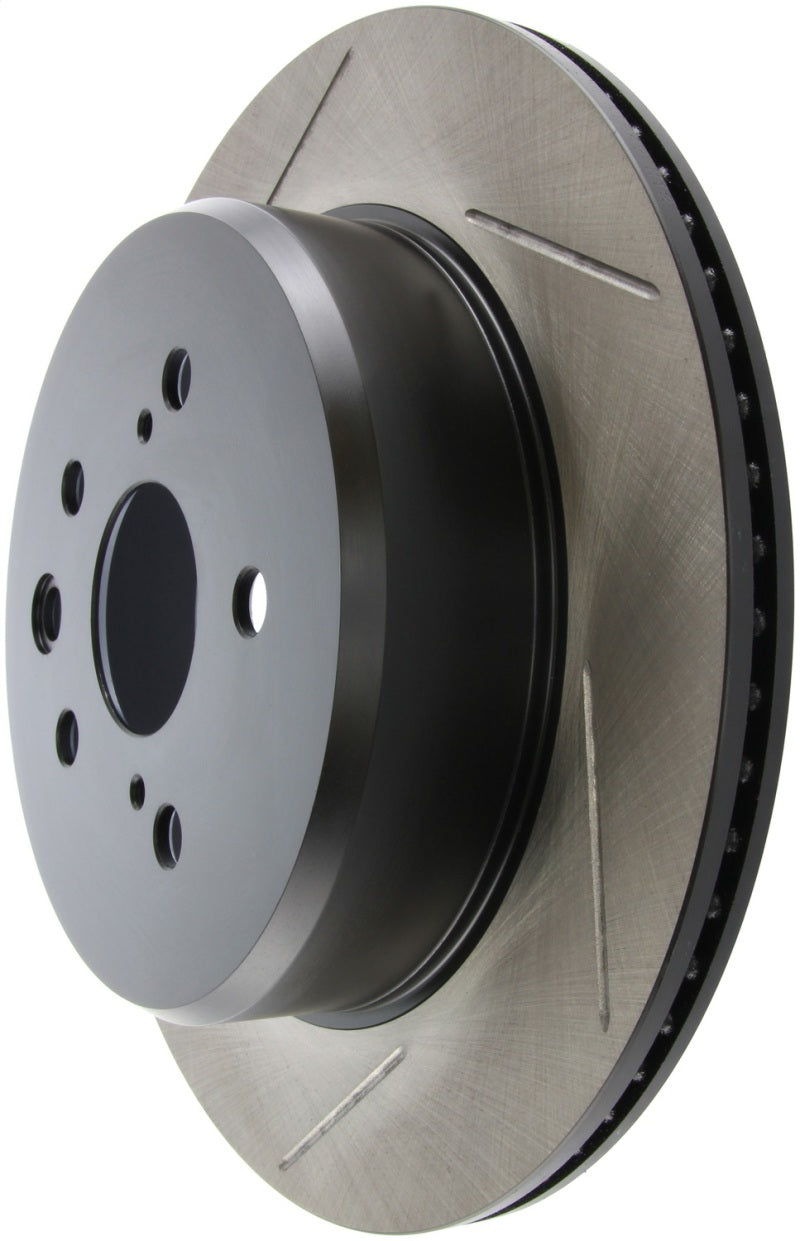StopTech 13-14 Lexus GS300/350/400/430 Slotted Sport Rear Right Brake Rotor - Striker Modified