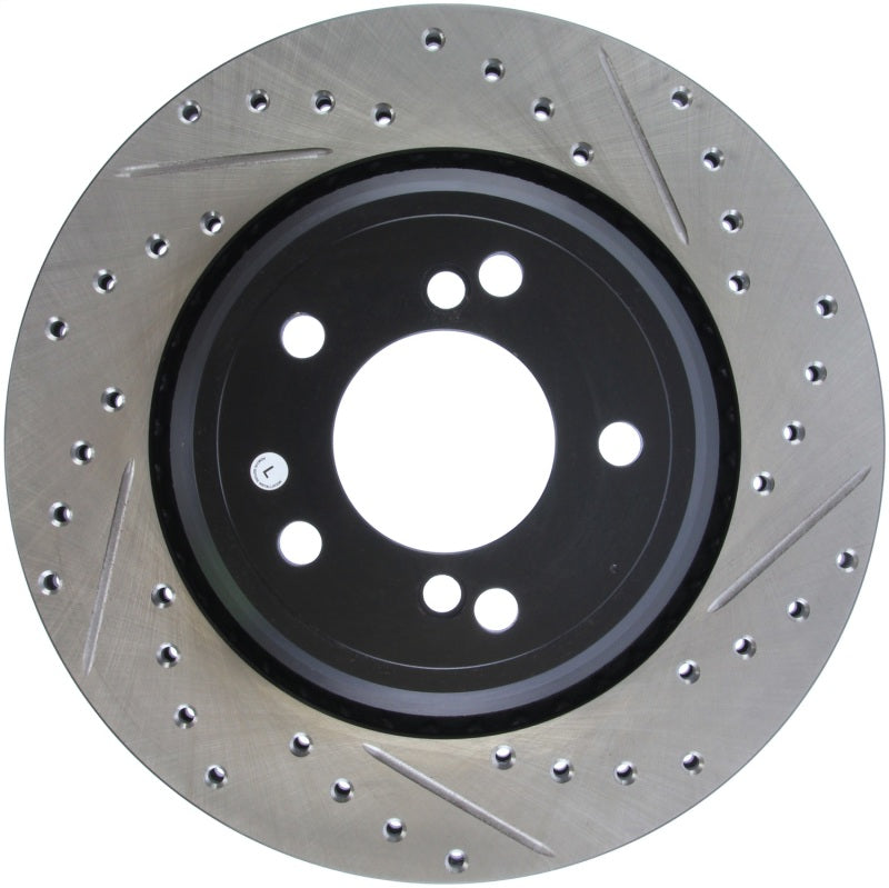 StopTech 00-03 BMW M5 (E39) Slotted & Drilled Left Rear Rotor - Striker Modified