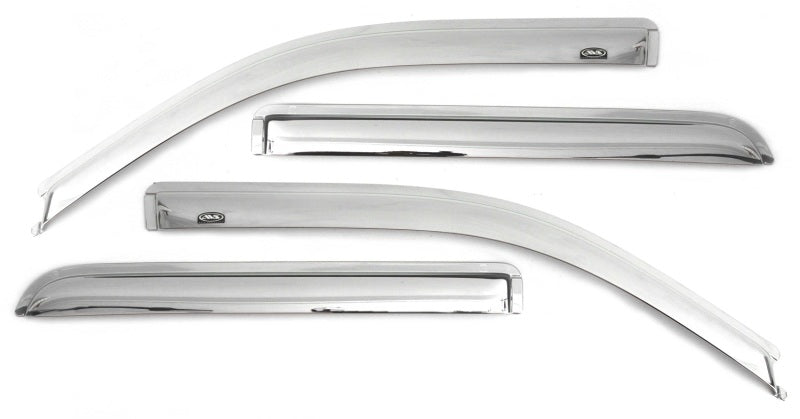 AVS 20-22 Chevrolet Silverado 1500 LTD Ext. Cab/DC F&R Ventvisor Window Deflectors 4pc - Chrome - Striker Modified