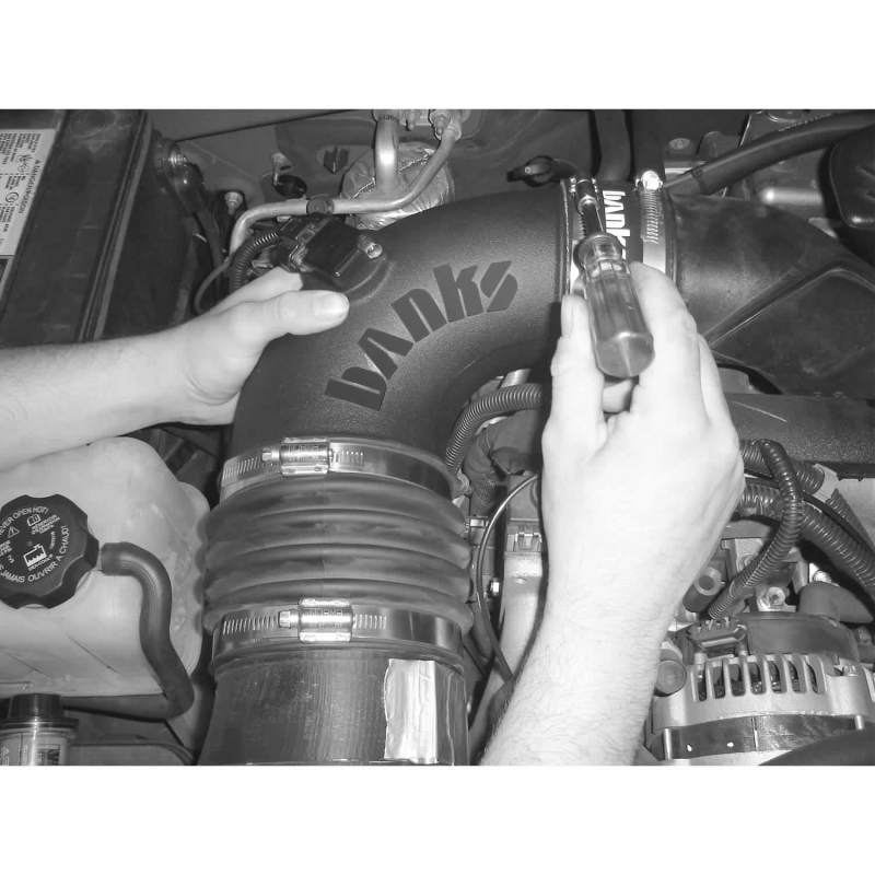 Banks Power 06-07 Chevy 6.6L LLY/LBZ Ram-Air Intake System - Dry Filter - Striker Modified