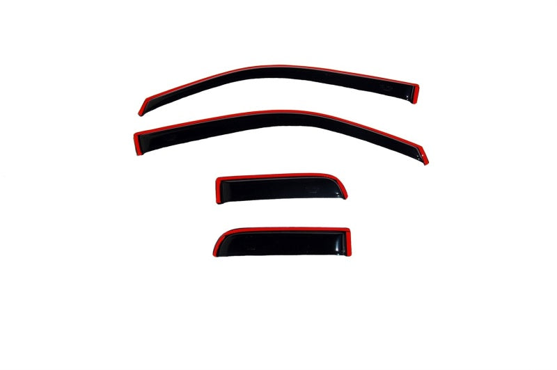 AVS 22-23 Toyota Tundra CC/CrewMax In-Channel Ventvisor Front & Rear Window Deflectors 4pc - Smoke - Striker Modified
