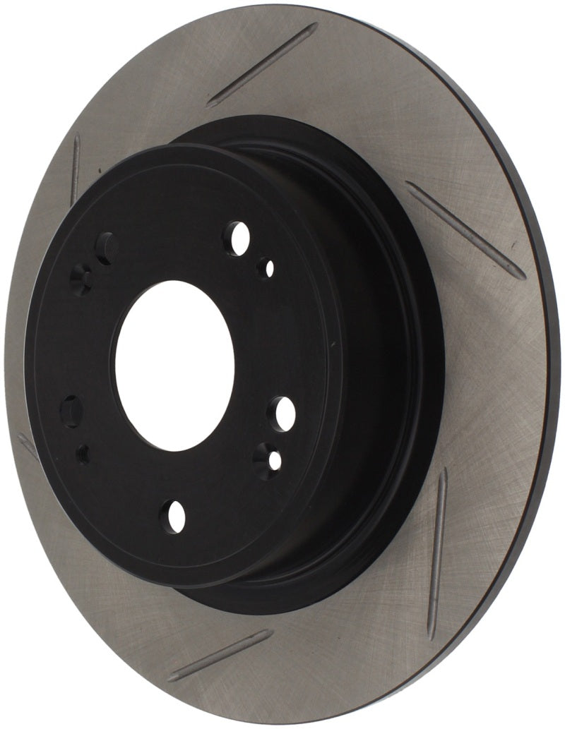 StopTech Power Slot 09-10 Acura TSX / 08-10 Honda Accord Rear Right Slotted Rotor - Striker Modified
