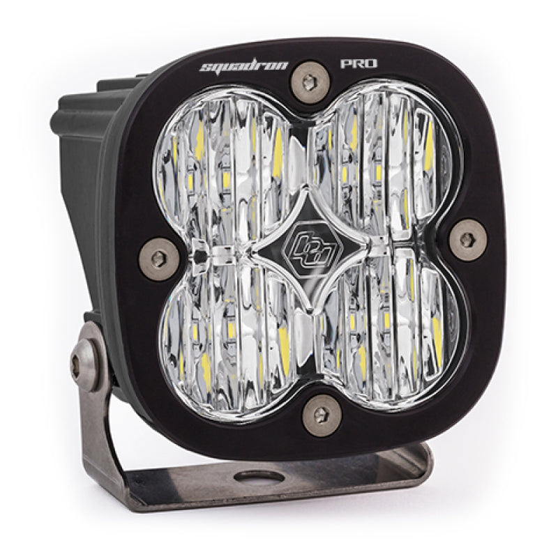 Baja Designs Squadron Pro Black Wide Cornering Pattern LED Light Pod - Clear - Striker Modified