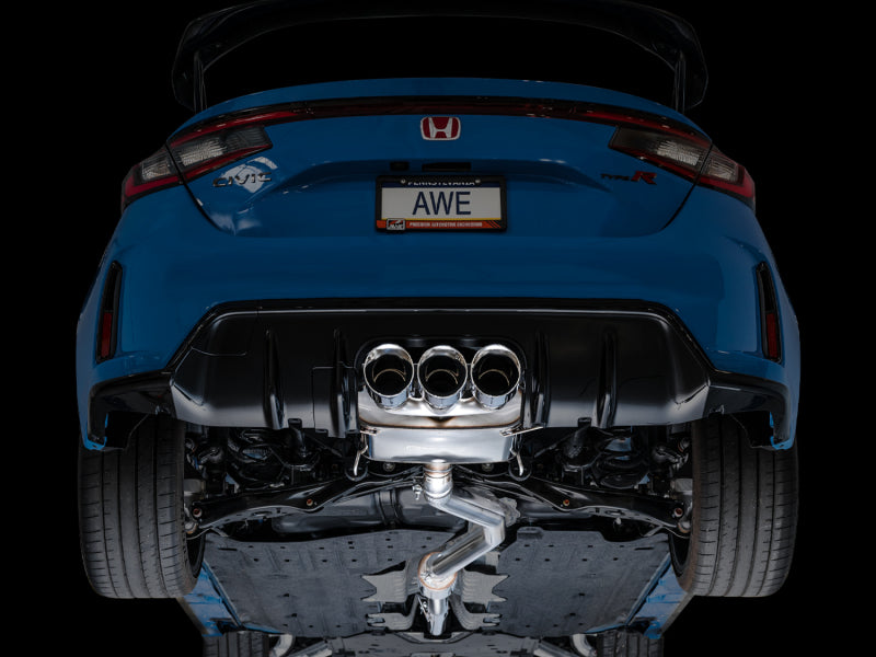 AWE Tuning 2023 Honda Civic Type R FL5 Touring Edition Exhaust w/ Triple Chrome Silver Tips - Striker Modified