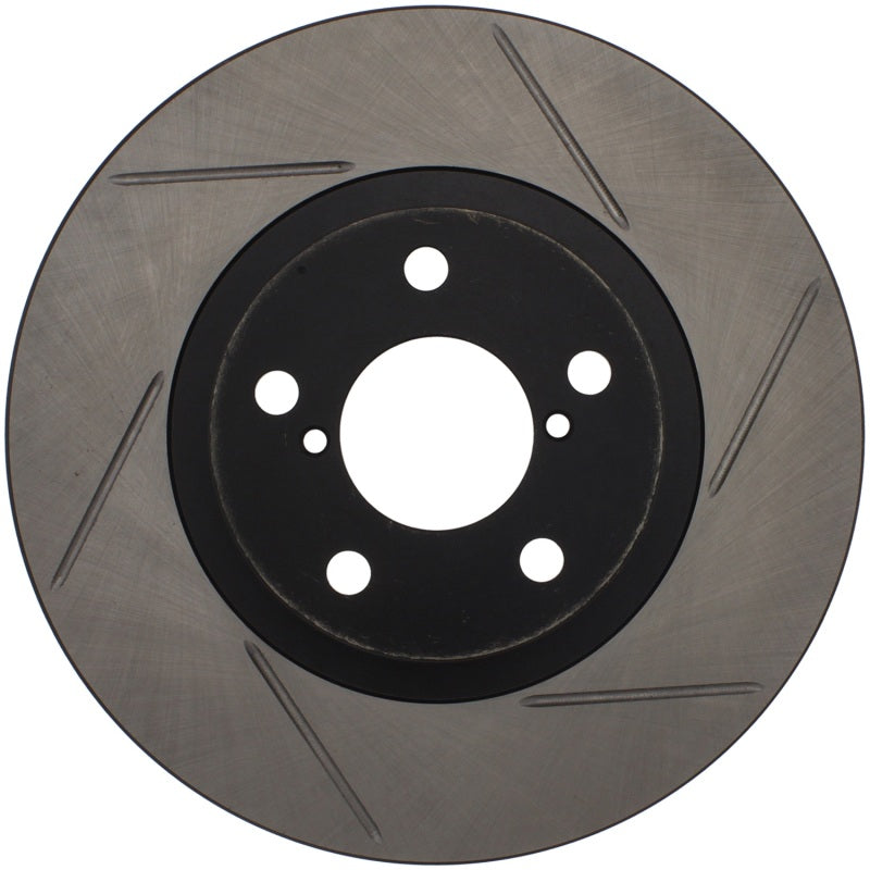 StopTech Power Slot 00-05 Legacy / 7/98-08 Impreza Front Left Sportstop Slotted Rotor - Striker Modified