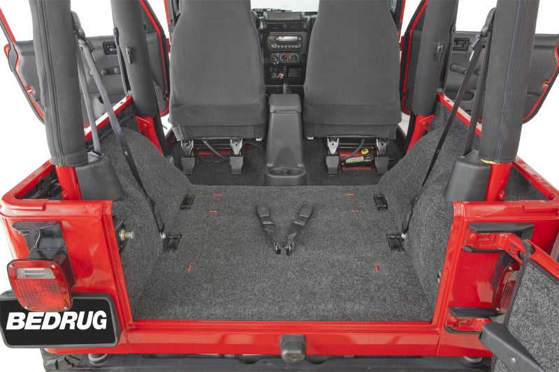 BedRug 97-06 Jeep TJ Rear Cargo Kit (Incl Tailgate) - Striker Modified