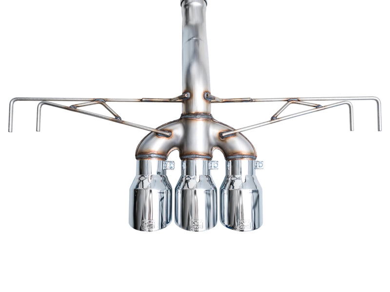 AWE Tuning 2023 Honda Civic Type R FL5 Track Edition Exhaust w/ Triple Chrome Silver Tips - Striker Modified