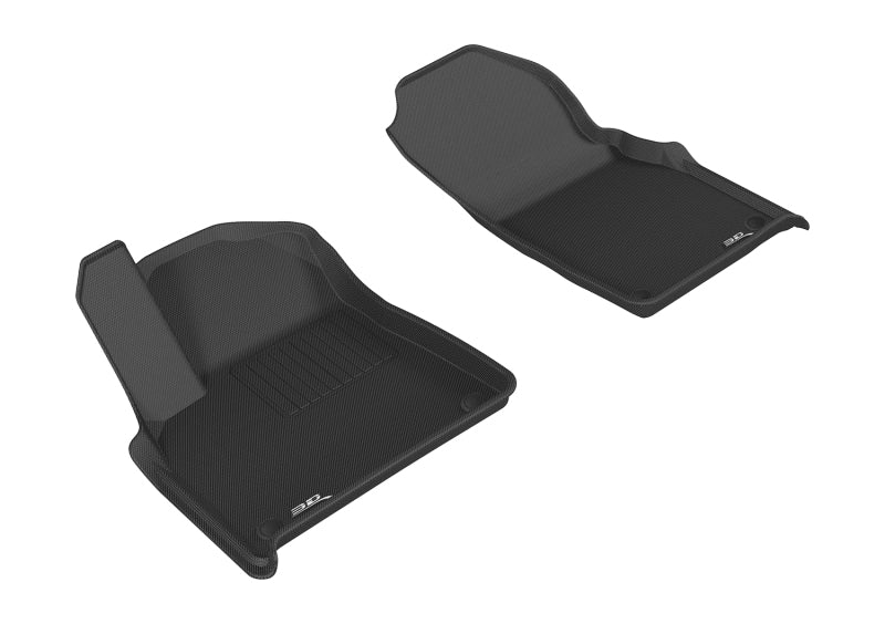 3D MAXpider 2017-2020 Audi Q7/Q8 Kagu 1st Row Floormat - Black - Striker Modified