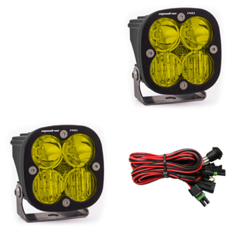 Baja Designs Squadron Pro Series Driving Combo Pattern Pair LED Light Pods - Amber - Striker Modified