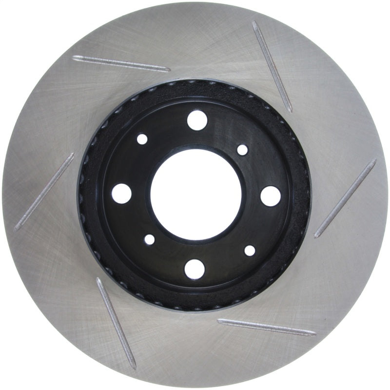 StopTech Power Slot 93-00 Honda Civic DX w/ Rr Drum Brakes Front Right Rotor - Striker Modified