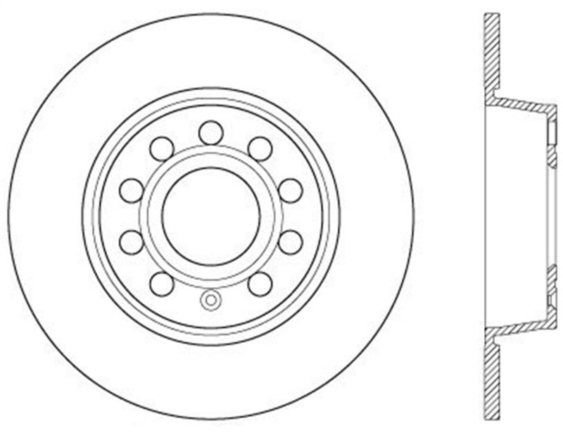 StopTech Slotted & Drilled Sport Brake Rotor - Striker Modified