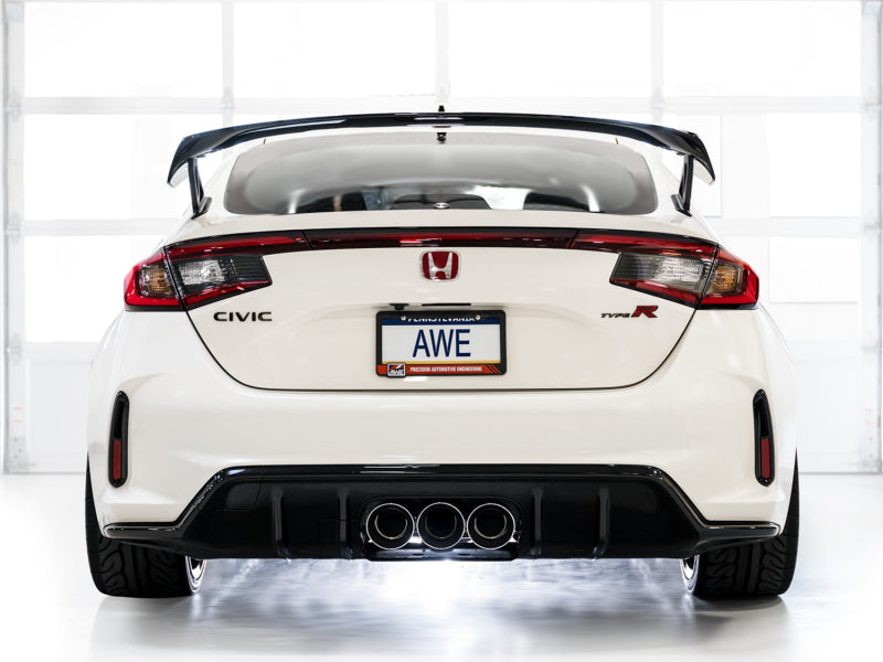 AWE Tuning 2023 Honda Civic Type R FL5 Track Edition Exhaust w/ Triple Chrome Silver Tips - Striker Modified