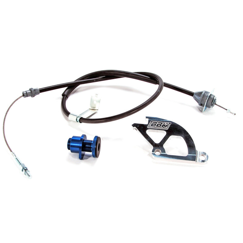 BBK 79-95 Mustang Adjustable Clutch Quadrant Cable And Firewall Adjuster Kit - Striker Modified
