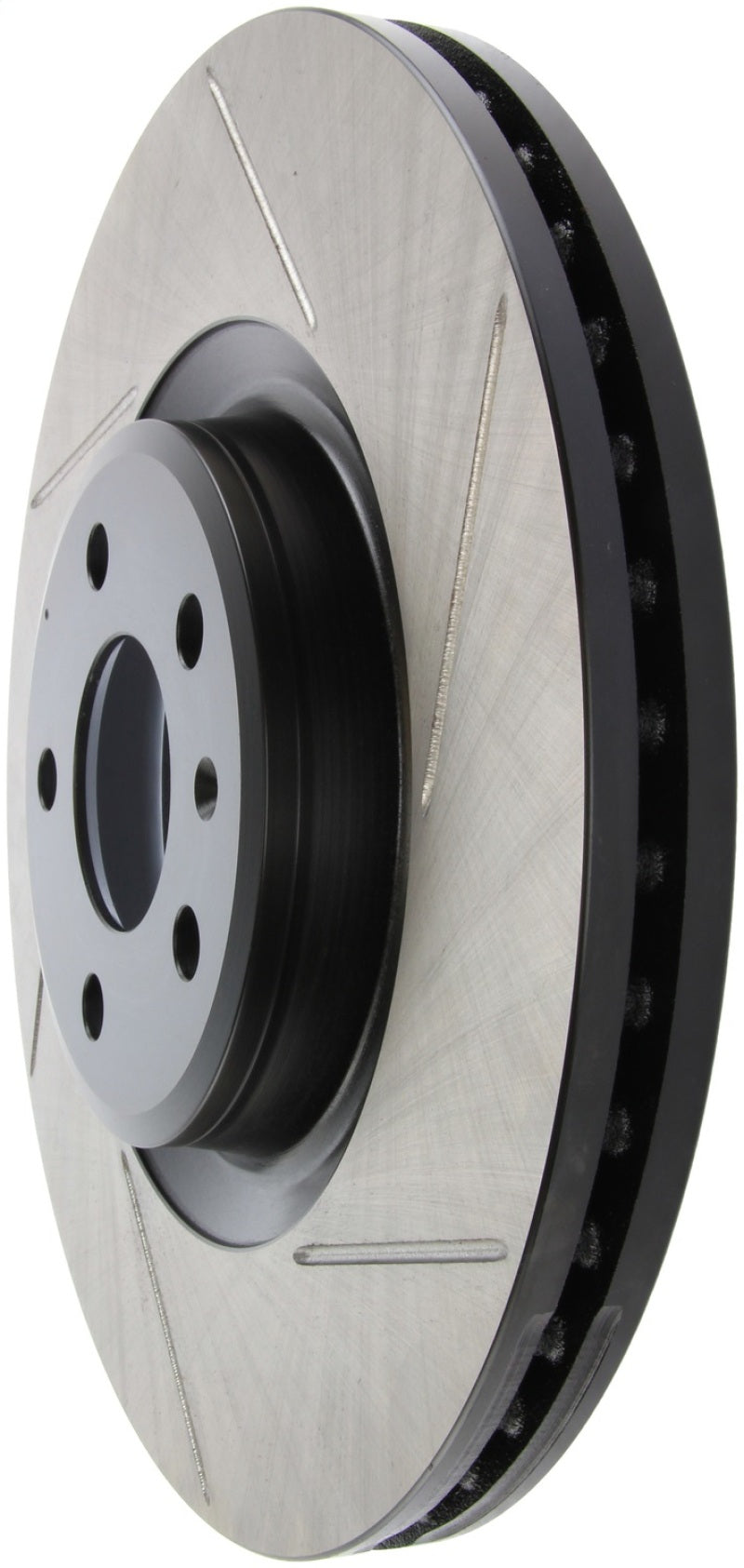 StopTech Power Slot 12 Audi A6 Quattro/11-12 A7 Quattro / 7/11-13 S4 Front Left Slotted Rotor - Striker Modified