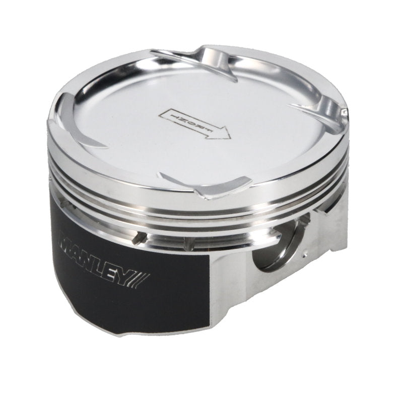 Manley 08+ Mitsubishi Evo X (4B11T) 86.5mm +.5mm Oversize Bore 9.0:1 Dish Piston Set with Rings - Striker Modified