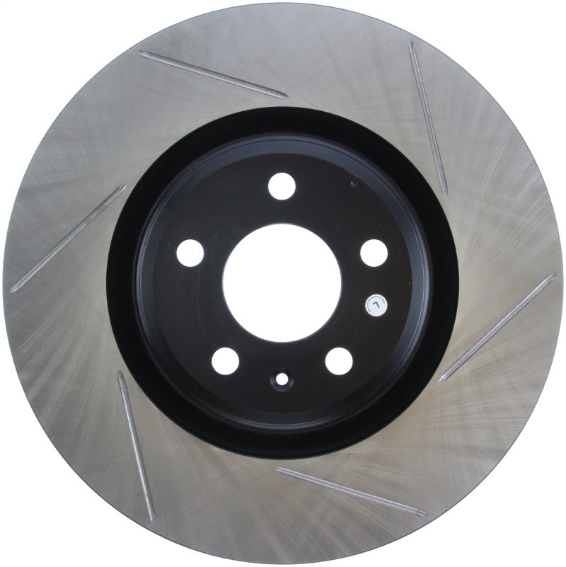 StopTech Power Slot 12 Audi A6 Quattro/11-12 A7 Quattro / 7/11-13 S4 Front Left Slotted Rotor - Striker Modified