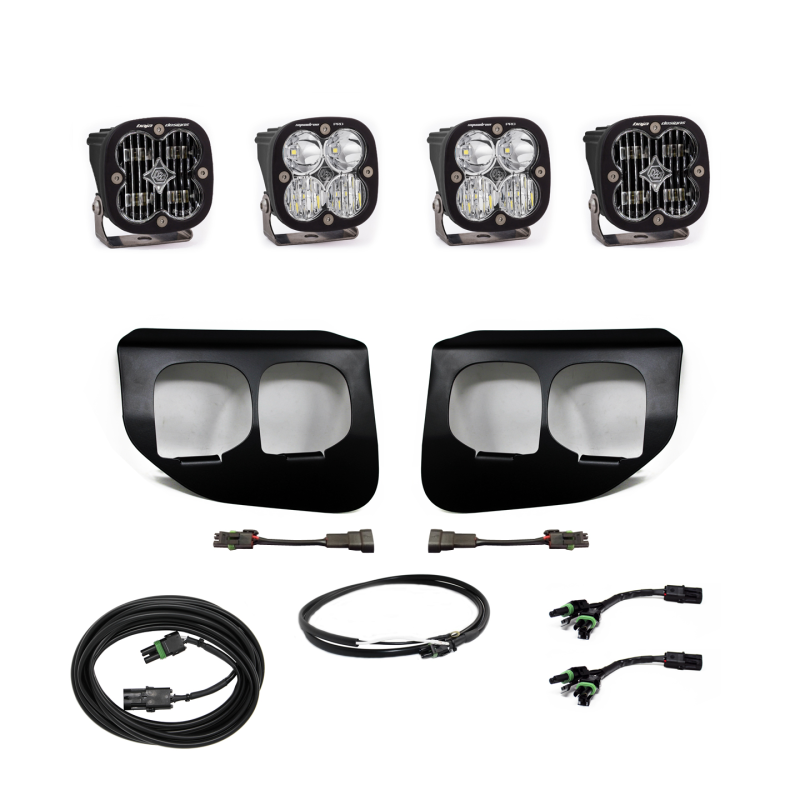 Baja Designs Ford Super Duty (20-On) Fog Lights Dual FPK SAE/Pro DC Baja Designs w/Upfitter - Striker Modified