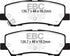 EBC 2015+ Ford Mustang 5.0L (w/Performance Package) Bluestuff Rear Brake Pads - Striker Modified