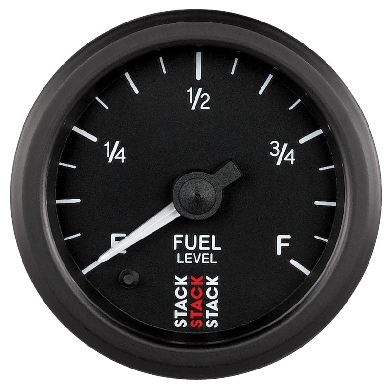 Autometer Stack Instruments 52mm 0-280 Ohm Programmable Pro Stepper Motor Fuel Level Gauge - Black - Striker Modified