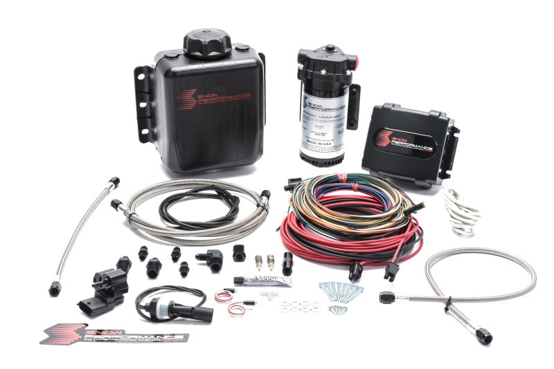 Snow Performance Stg 4 Boost Cooler Platinum Water Injection Kit (w/SS Braid Line and 4AN Fitting) - Striker Modified