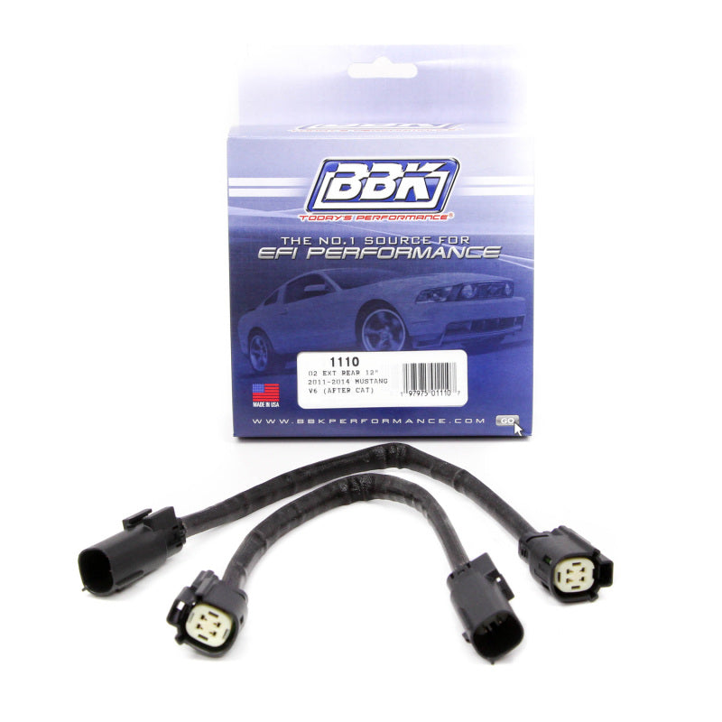 BBK 11-14 Mustang V6 GT Rear O2 Sensor Wire Harness Extensions 12 (pair) - Striker Modified