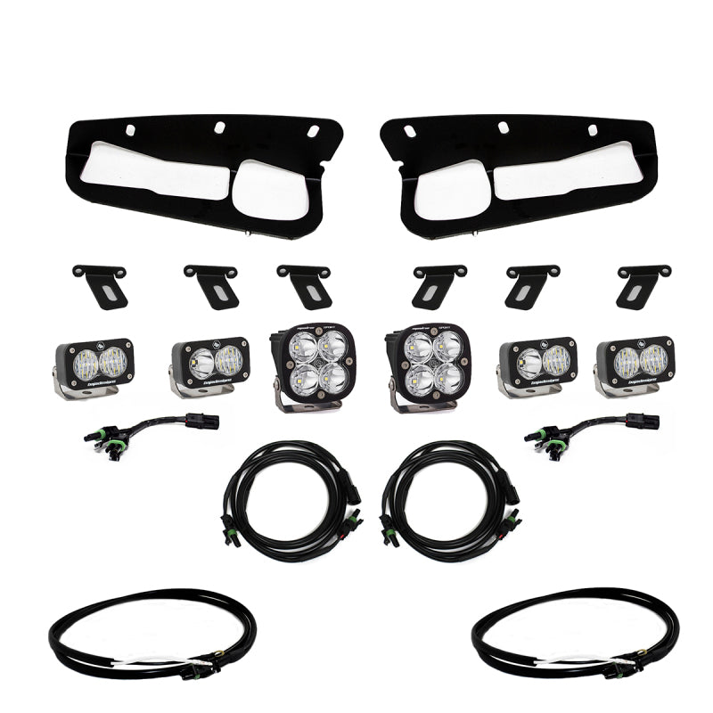 Baja Designs 2021+ Ford Bronco Fog Pocket Kit 21-Up Sportsmen w/Upfitter - Striker Modified