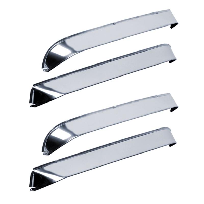AVS 77-85 Buick Lesabre Ventshade Front & Rear Window Deflectors 4pc - Stainless - Striker Modified