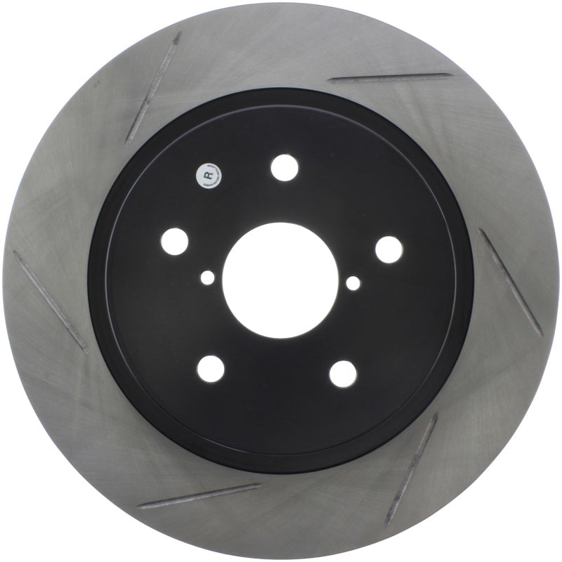 StopTech 16-17 Subaru WRX w/EyeSight Technology Sport Slotted Rear Right Rotor - Striker Modified