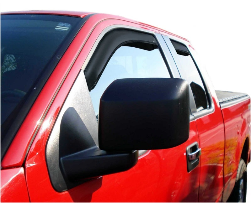 AVS 22-23 Toyota Tundra CC/CrewMax In-Channel Ventvisor Front & Rear Window Deflectors 4pc - Smoke - Striker Modified